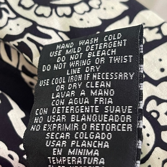 R & K Black and White Ruched Back Dress Size 18 with Adjustable Straps - Picture 7 of 7